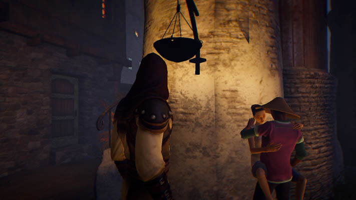 Crow et Kian sur le bateau - Dreamfall Chapters Redux