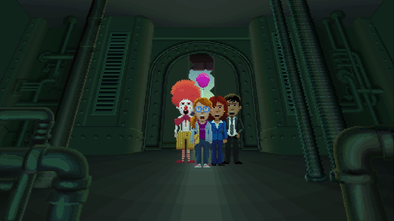 Les 4 personnages jouables de Thimbleweed Park